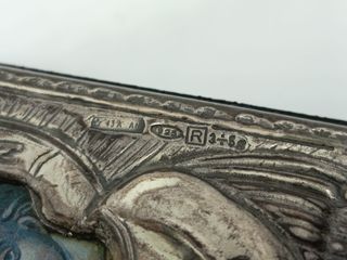 Icono bizantino religioso plata laminada 925 Italy