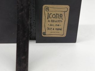 Icono bizantino religioso plata laminada 925 Italy