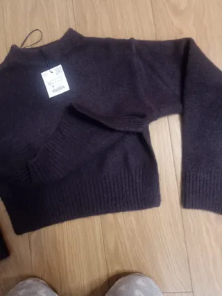 Jersey Zara Morado Talla XS
