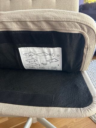 Silla de oficina Ikea beige