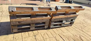 Sofá de palets de madera