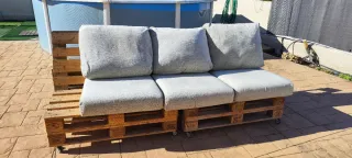 Sofá de palets de madera