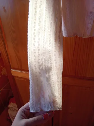 Blusa de encaje con botones