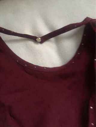 Camisa de mujer con lunares dorados