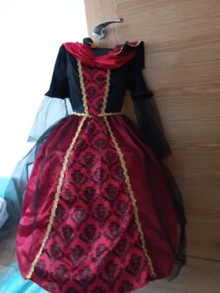Vestido medieval niña talla 4-6 años