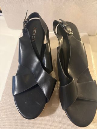 Sandalias Amichi Negras Talla 38
