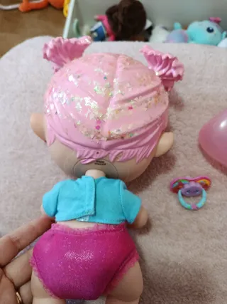 Muñeca Bebé Glitter Rosa