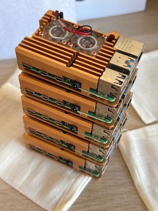 Lote 5 Raspberry Pi 4 4GB con Refrigeración