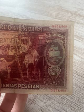 Billete 500 pesetas 1931 Juan Sebastián Elcano