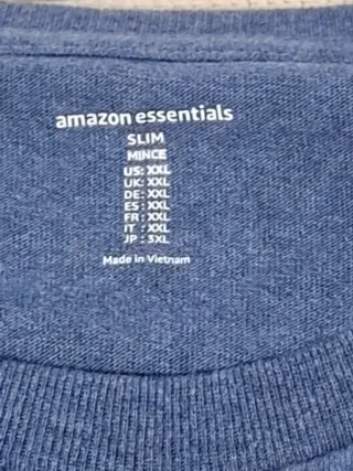 Camiseta manga larga hombre azul