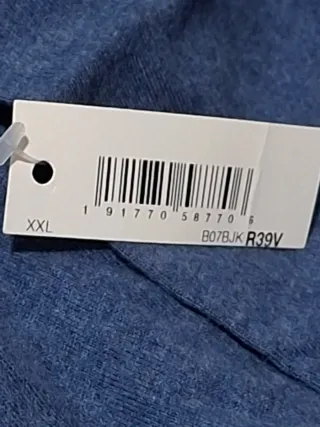 Camiseta manga larga hombre azul