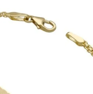 Pulsera Bebé Placa Bismark Oro 18 Klt