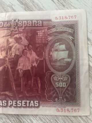 Billete 500 pesetas 1931