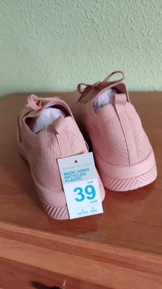 Zapatillas Primark Rosa Tipo Calcetín