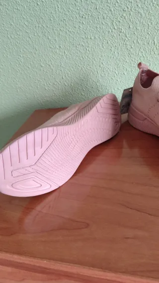 Zapatillas Primark Rosa Tipo Calcetín