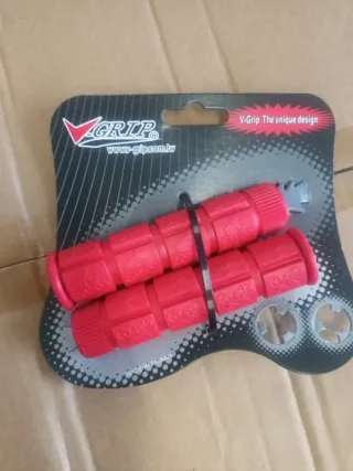 Manopole bici V-Grip Rosse