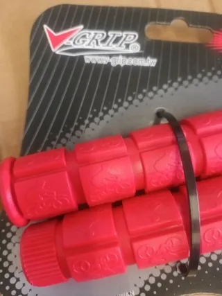 Manopole bici V-Grip Rosse