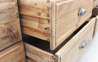 Porta TV 6 Cassetti Pino Riciclato 180x45x55 cm