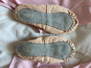 Mallas y zapatillas ballet rosa