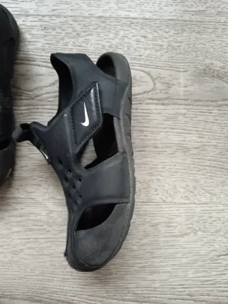Chanclas Nike Niños Negras 27