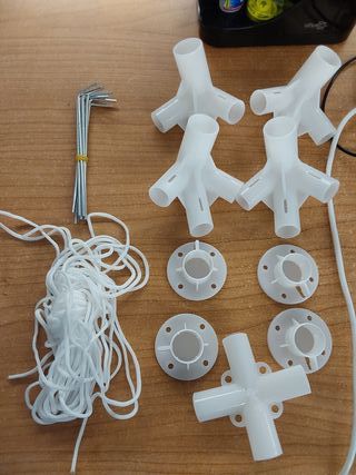 Kinzo Carpa Plegable 3 x 3 Metros, Carpas para Exteriores Impermeable, Toldos Exterior Terraza, Cenadores para Jardín con Cuerda