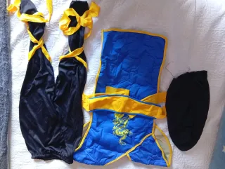 Disfraz Ninja Azul Talla 7