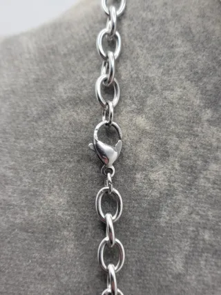 Collar Cruz abstracta Acero Quirúrgico