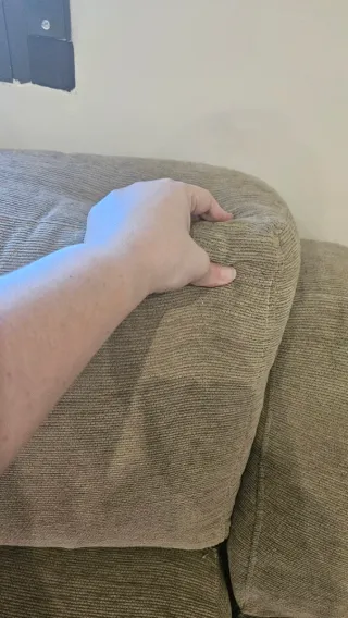 Sofá Chaiselongue Marrón y Beige