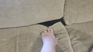 Sofá Chaiselongue Marrón y Beige