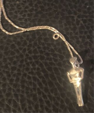 Cadena Veneciana 60cm y Colgante griego Plata 925