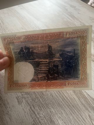 Billete 100 Pesetas España 1925 Felipe II