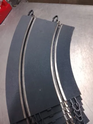 Scalextric 8 curvas Powerline pista gris moderna