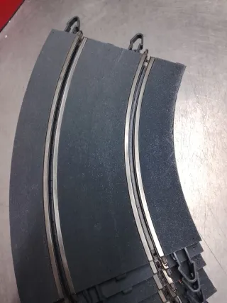 Scalextric 8 curvas Powerline pista gris moderna