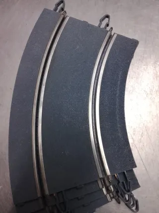 Scalextric 8 curvas Powerline pista gris moderna