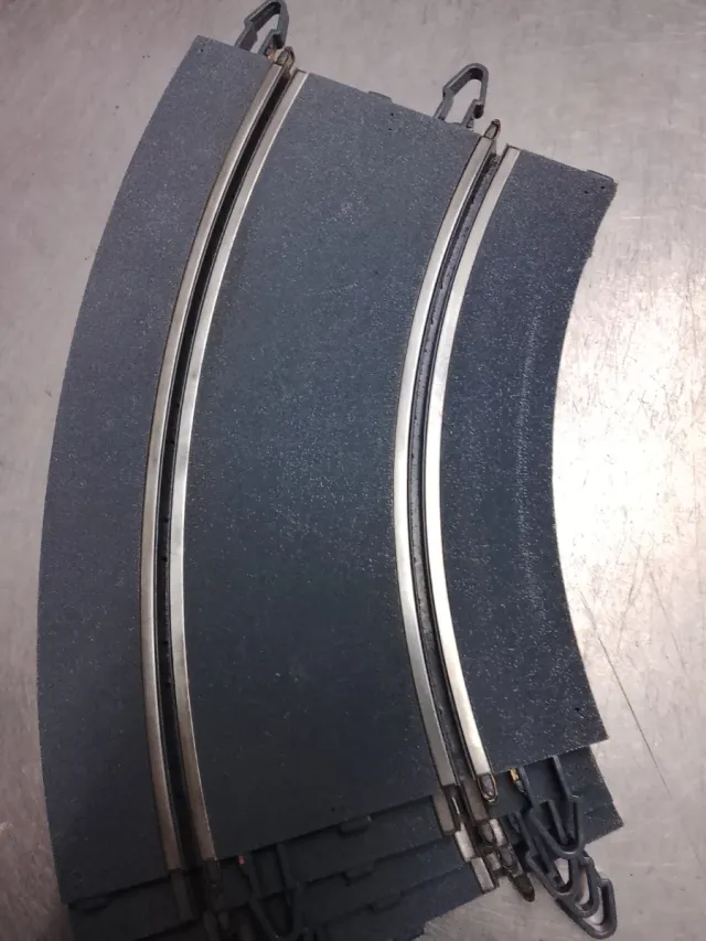 Scalextric 8 curvas Powerline pista gris moderna