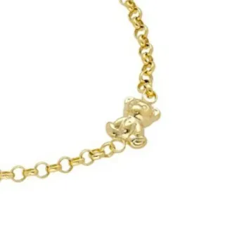 Pulsera Infantil Ositos Rolo Oro 18 Klt