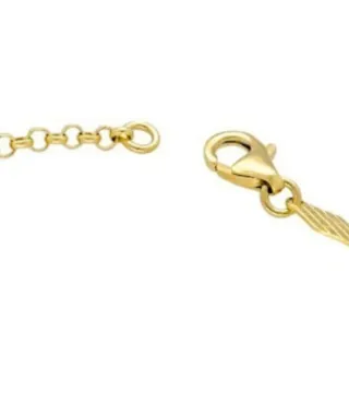Pulsera Infantil Ositos Rolo Oro 18 Klt