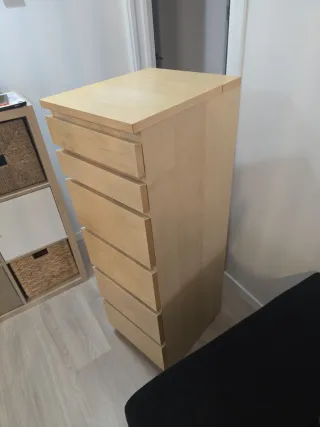 Cómoda MALM alta IKEA 6 cajones + 2 de regalo
