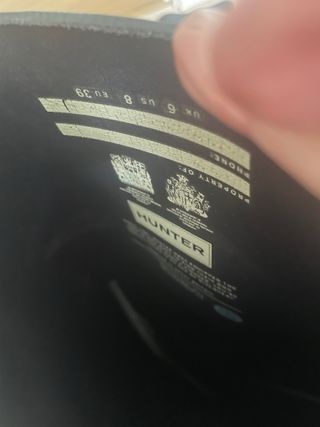 Botas Hunter talla 39 azul marino.venta en mano