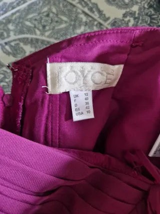 Vestido fiesta palabra de honor morado