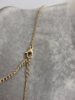 Colgante Cruz Chapado Oro Acero Quirúrgico