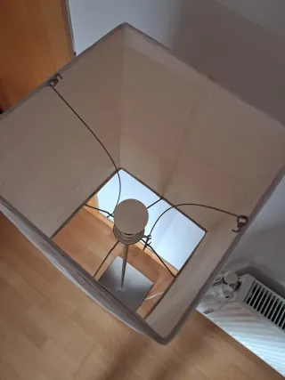 Lámpara de pie IKEA Orgel Beige/Plata