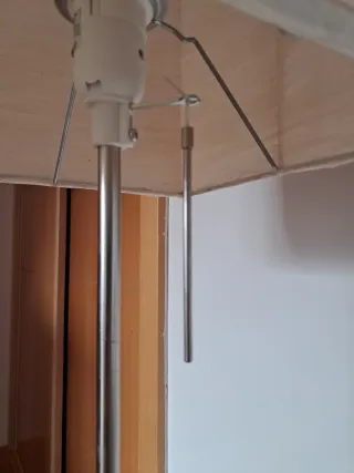 Lámpara de pie IKEA Orgel Beige/Plata