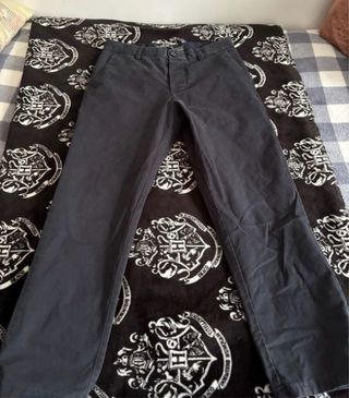Pantalón Chino Vestir Gris Hombre