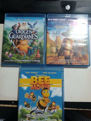 Pack 3 Blu-Ray Dreamworks Español