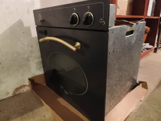 Horno rústico/vintage negro