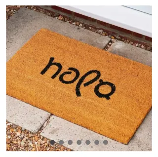 Tappeto d'ingresso Hola y Adeu Fibra Cocco