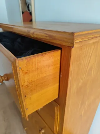 Sinfonier Cómoda Pino 5 Cajones