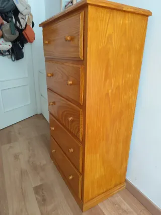 Sinfonier Cómoda Pino 5 Cajones