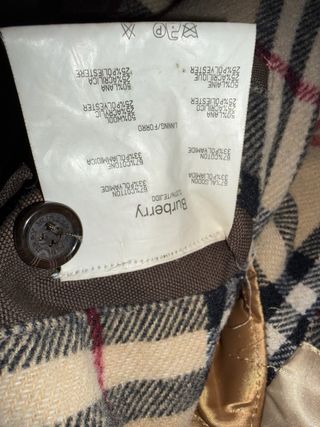 Burberry Giacca Uomo OriginaleMarrone Interno tg48